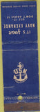 Matchbook Cover - US Navy Exchange Don't Abuse It WORN