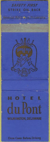 Matchbook Cover - Hotel DuPont Wilmington DE WEAR