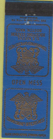 Matchbook Cover - US Navy Officers Mess Boston MA