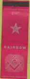 Matchbook Cover - Order of Rainbow masonic DeMolay girls