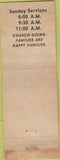 Matchbook Cover - St Mark's Episcopal Church Riverside RI