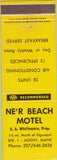 Matchbook Cover - Ne'r Beach Motel Ogunquit ME
