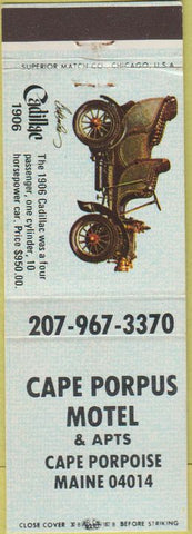 Matchbook Cover - Cape Porpoise Motel ME