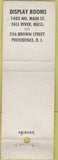 Matchbook Cover - Providence Casket Manufacturers Providence RI WEAR funeral