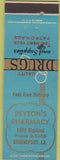 Matchbook Cover - Peyton's Pharmacy Shreveport LA