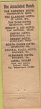 Matchbook Cover - Hotel Tuller Detroit MI