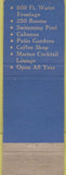Matchbook Cover - Floridian Hotel Miami Beach FL WEAR