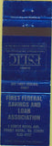 Matchbook Cover - First Federal Savings Loan Front Royal VA