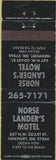Matchbook Cover - Norse Lander's Motel Newport OR