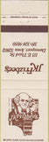 Matchbook Cover - JK Frizbee's Davenport IA