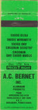 Matchbook Cover - AC Bernet Inc Aluminum Birdsboro PA