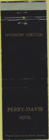 Matchbook Cover - Perry Davis Hotel Petoskey MI