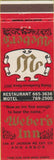 Matchbook Cover - Weber's Inn Ann Arbor MI