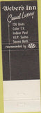 Matchbook Cover - Weber's Inn Ann Arbor MI