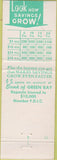 Matchbook Cover - Bank of Green Bay WI WEAR
