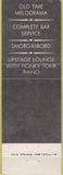Matchbook Cover - Iron Springs Chateau Manitou Springs CO WEAR
