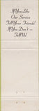 Matchbook Cover - State Bank of Hilbert WI WORN