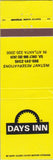 Matchbook Cover - Days Inn Atlanta GA