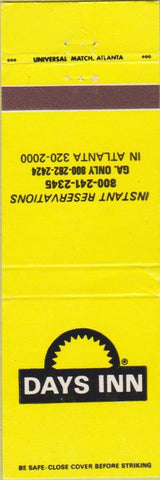 Matchbook Cover - Days Inn Atlanta GA