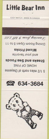Matchbook Cover - The Bear Inn Cheyenne WY
