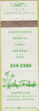 Matchbook Cover - The Palm's Supper Club Rothschild WI WEAR