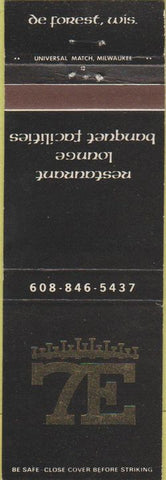 Matchbook Cover - 7E Restaurant De Forest WI