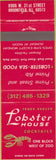 Matchbook Cover - Lobster House Brookfield IL