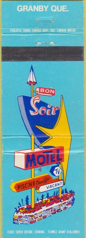 Matchbook Cover - Bon Soir Motel Granby QC WEAR