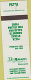 Matchbook Cover - DiMaggio's Pizza Emporium Fairfield IL