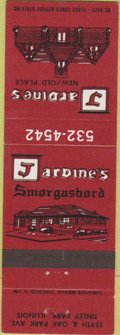 Matchbook Cover - Jardine's New Old Place Tinley Park IL