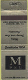 Matchbook Cover - Milton Savings Loan Milton WI