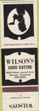 Matchbook Cover - Wilson's Restaurant Denver CO