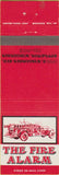 Matchbook Cover - The Fire Alarm Appleton WI fire truck