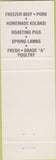 Matchbook Cover - Thrift Meats Fruit Market Youngstown OH
