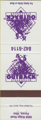 Matchbook Cover - Outback Steakhouse Parma OH