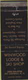 Matchbook Cover - Windwood Lodge Ski Show North Conway NH