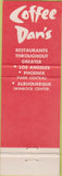 Matchbook Cover - Coffee Dan's Restaurant Los Angeles Phoenix Albuquerque