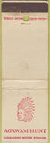 Matchbook Cover - Agwam Hunt Rumford RI WEAR