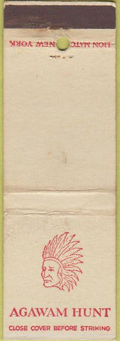 Matchbook Cover - Agwam Hunt Rumford RI WEAR