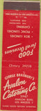 Matchbook Cover - Avalon Catering Co Los Angeles CA