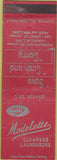 Matchbook Cover - Modelette Cleaners Minneapolis WEAR CREASE