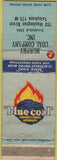Matchbook Cover - Blue Coal Murpy Coal NO TOWN POOR