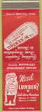 Matchbook Cover - FD McKendall Lumber Providence RI