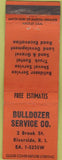 Matchbook Cover - Bulldozer Service Riverside LI WEAR