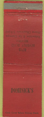 Matchbook Cover - Dominick's Los Angeles CA WEAR