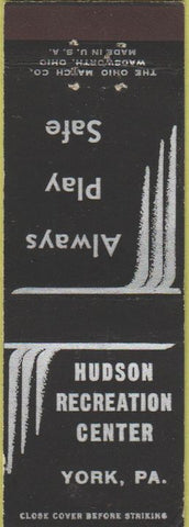 Matchbook Cover - Hudson Recreation Center York PA