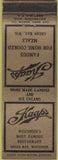Matchbook Cover - Kaap's Restaurant Green Bay WI WEAR