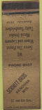 Matchbook Cover - Schmitt Bros Kenosha WI restaurant