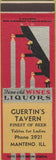 Matchbook Cover - Guertin's Tavern Manteno IL deco