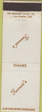 Matchbook Cover - Farnesi's Chowchilla CA Madera